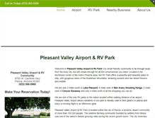 Tablet Screenshot of pleasantvalleyairport.com